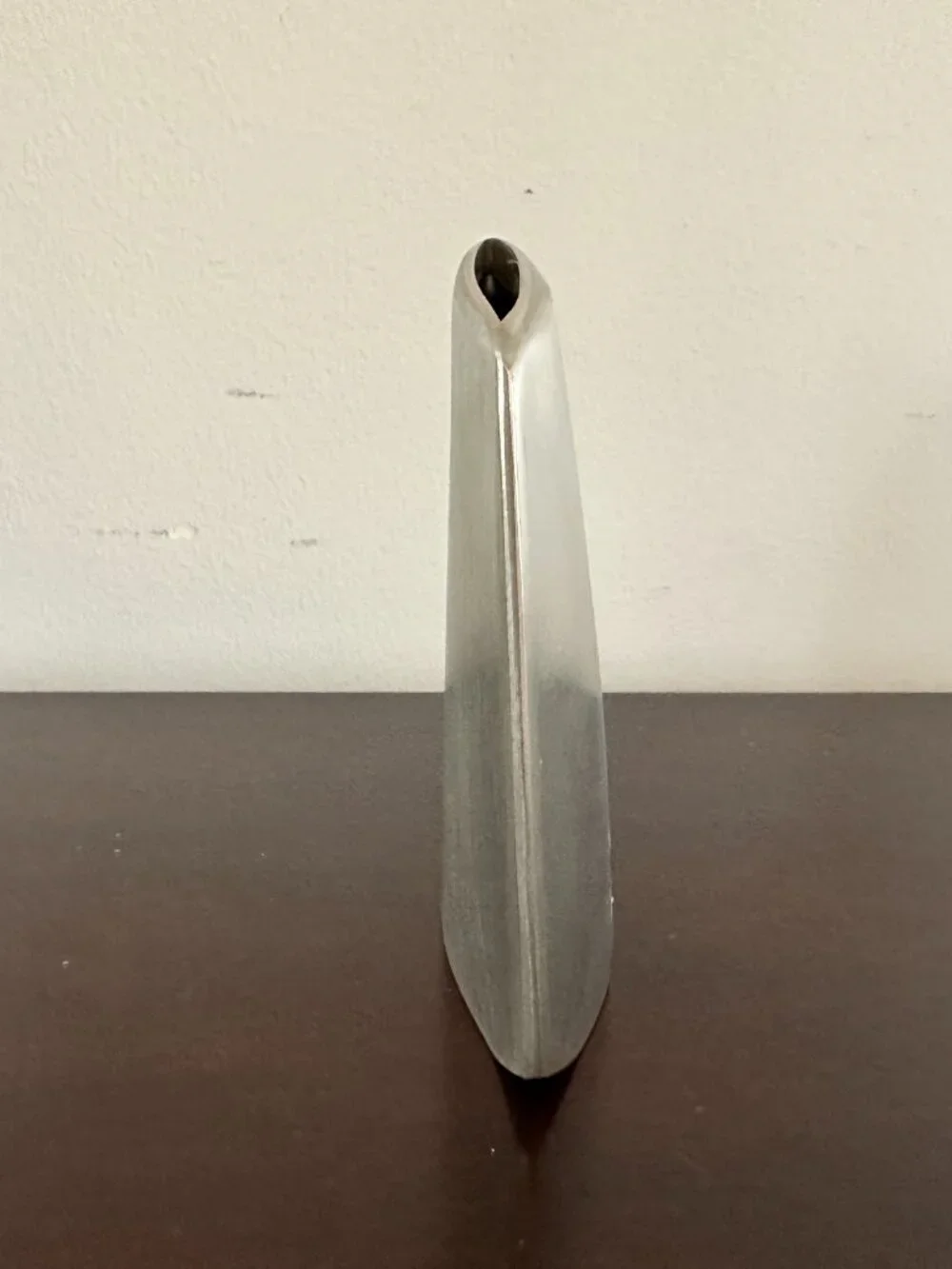 Vintage Helgi Joensen Modernist Brutalist Style Tinn Pewter Vase Made in Norway